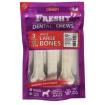 Freshy Büyük Boy Beyaz Dental Pres Kemik 12,5 Cm 5 Inç Toplam 165 Gram