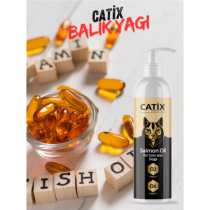 CATİX Omega 3 ve 6 İçerikli Balık Yağı | Kedi ve Köpekler İçin Tüy ve Genel Sağlık Destekleyici