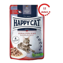 Happy Cat Sığır Etli Tahılsız Yetişkin Kedi Konservesi 85 gr 12 Adet