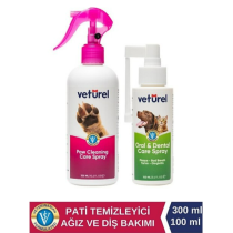 Veturel Köpek Pati Temizleme Köpek Ağız Kokusu Köpek Sağlık Pati Tüy Bakım 300ml - Ağız Ve Diş Bakım Spreyi