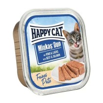Happy Cat Minkas Duo Sığır Etli ve Somonlu Kedi Yaş Maması 100 Gr