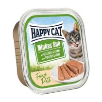 Happy Cat Minkas Duo Tavuklu ve Kuzu Etli Kedi Yaş Maması 100 Gr